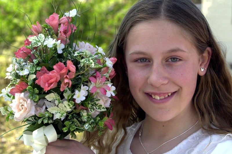 Rothwell May Queen Natalie Dunwell, 11, pictured at the May Day celebrations organised by the Rothwell Entertainments Committee in 2001.