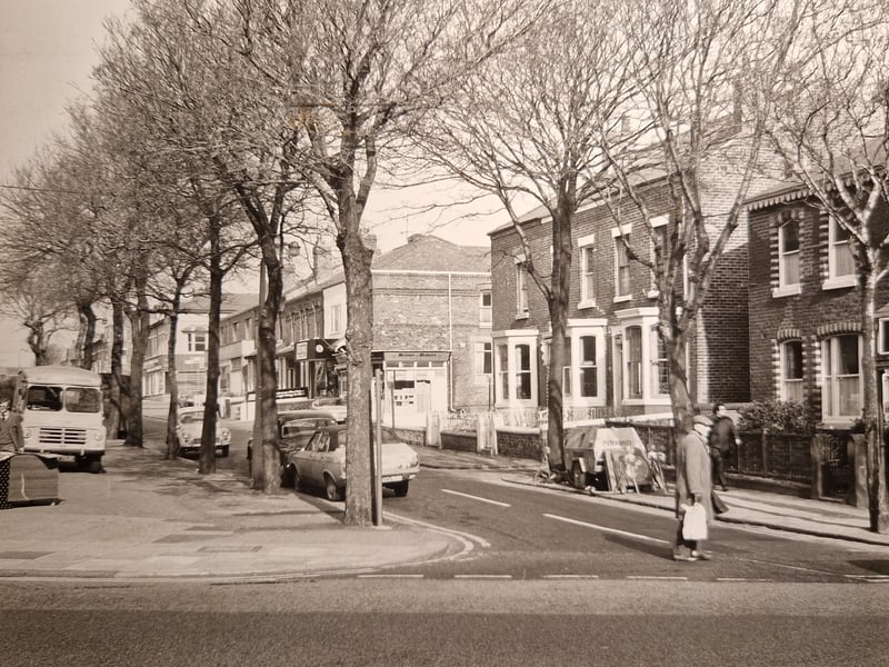 Tree-lined Grosvenor Street in 1976
