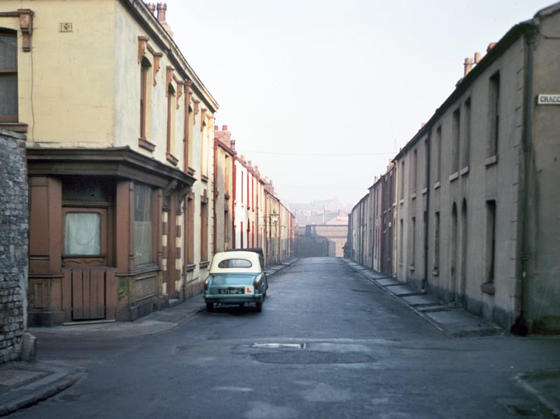 Oddfellow Street, Blackpool in the 1950s, demolished to make way for the police headquarters and Magistrates Court