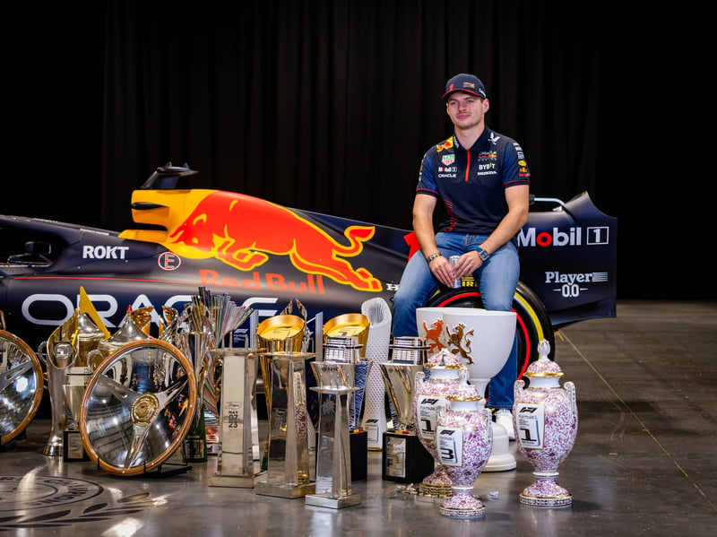 Racing for Red Bull, Max Verstappen is a force to be reckoned with. At 26 years old, the driver dominated the sport with a record-breaking 19 race wins and earning the drivers’ title in October, months before the season ended. According to Forbes, his earnings come in at $70 million, with $45 million of that his base salary and $25 million in bonuses. 
