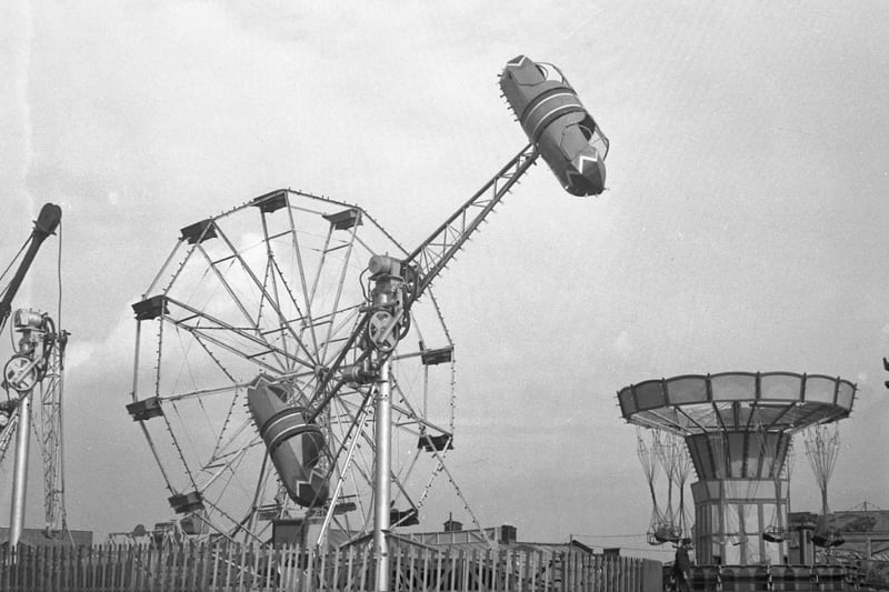 Seaburn fairground was a pull for many a tourist and here it is getting ready for the 1948 summer season.