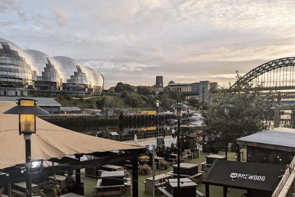 Located on the Quayside, Urban Garden has one of the best views in Newcastle. The bar is run by Brewdog so you can get your hands on some of the most popular beers while gazing at the amazing scenery.