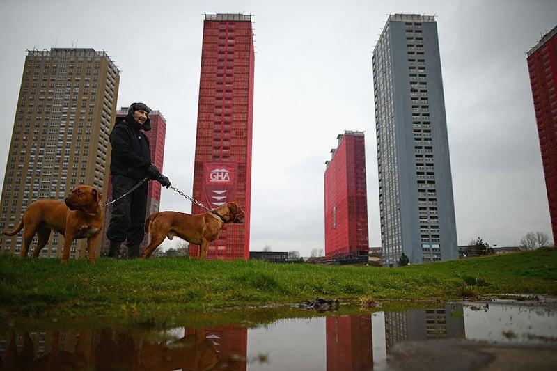 The red road community was dispersed across the city after the demolition of the high flats in 2014.