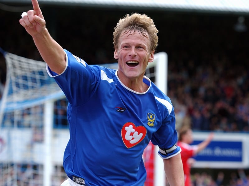 Newly-promoted to the Premier League under Harry Redknapp, Pompey pulled off a coup by tempting the three-time Manchester United title-winner and England striker to Fratton Park in June 2003 on a 12-month deal. The forward scored 10 goals in 38 games in his sole Blues campaign.