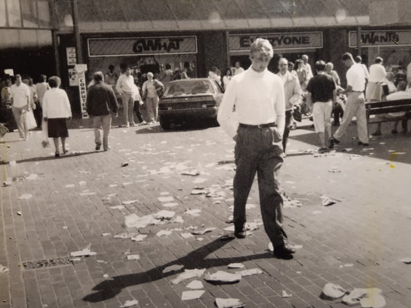 This was August 1990. The story pinned to the picture suggested that Blackpool had the country's most litter strewn streets. However it also had the best health service in the country and one of the lowest crime rates