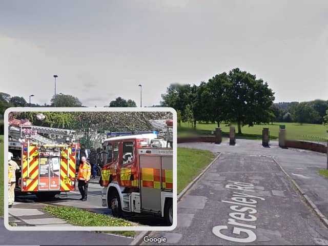 Firefighters were sent to deal with an incident at Greenhill Park. File picture of a fire engine in Sheffield. Picture: Google, National World