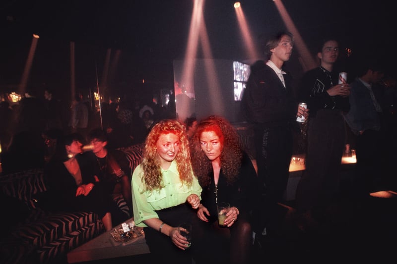 Scene from a Glasgow nightclub in March 1990