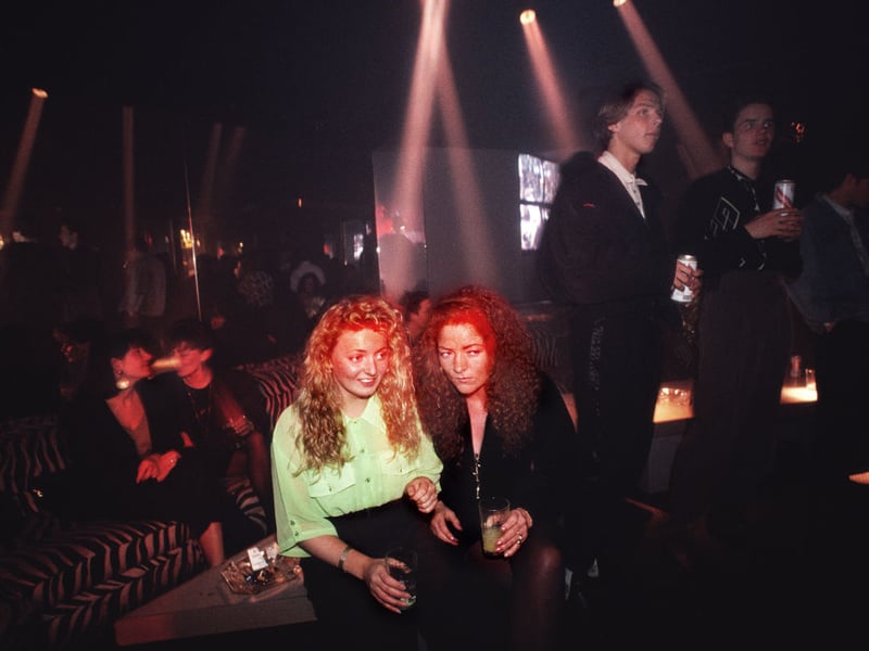 Scene from a Glasgow nightclub in March 1990