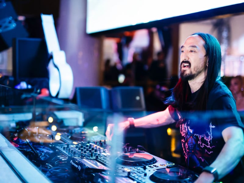 Steve Aoki makes more money than any other DJ from touring. That, and a host of money-spinning collaborations with artists like will.i.am, Iggy Azalea, Blink-182 and Louis Tomlinson, have led to him being worth in the region of $120 million.