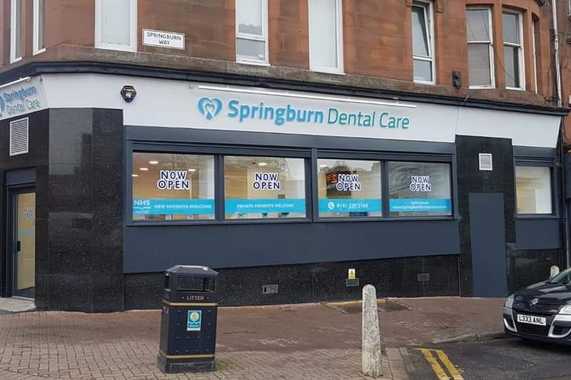 Springburn Dental Care is a mixed NHS and Private dentist in North Glasgow. They have a google review rating of 4.8.