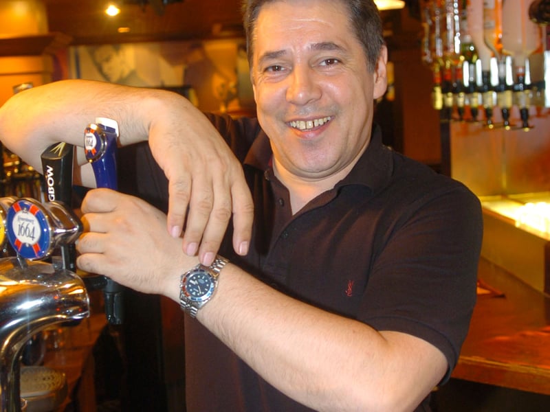 General Manager Taz Shah at Brannigans bar in Blackpool