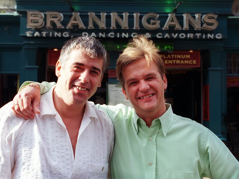 Brannigans D.J. Keith Peters with manager Jim McIntyre