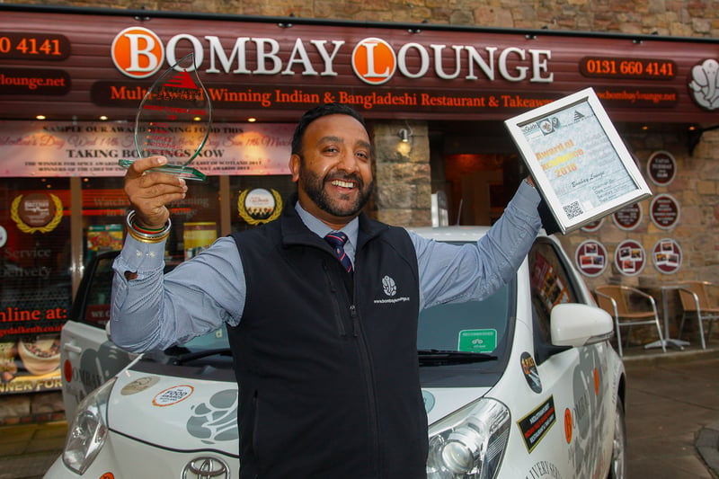 The multi-award winning Indian and Bangladeshi restaurant in Dalkeith, based on the High Street, secured 566 'excellent' scores out of 782 TripAdvisor reviews. Owner Michael Singh is pictured above with another award in 2018.