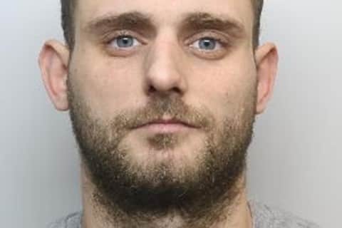 Jordan Jackson, aged 26, pictured, was jailed at Sheffield Crown Court