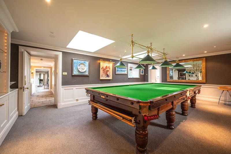 Waterside farm's accommodation is large enough to fit a billiards table, which has been a great source of entertainment for Linda's 13 grandchildren.