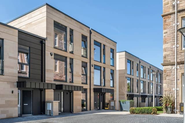 What is it? A five-bedroom townhouse set over four storeys in the 3.5-acre grounds of the newly-renovated former Royal Blind School, which dates back to 1835.
The Blake, Newington Residences, Edinburgh
Guide price £1.195m