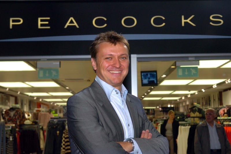 Tim Bettley, managing director of Peacocks at the  opening of new store in Crossgates Shopping Centre in September 2006.