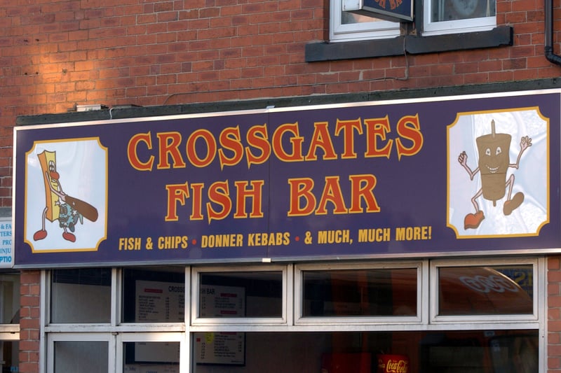 Crossgates - one word or two? Crossgates Fish Bar. pictured in December 2004.