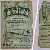 A Sheffield United programme from 1911 could fetch more than 10,000 its original value when it goes up for action.
