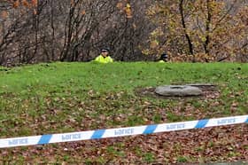 Police at a suspected murder scene last year. The number of homicides fell in South Yorkshire. Picture: National World