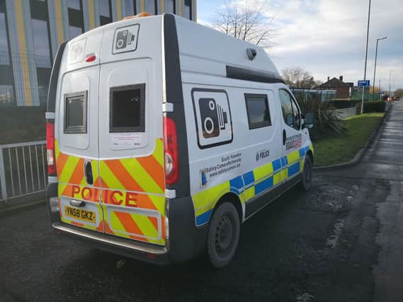 Police mobile speed cameras will be at up to 60 locations in Sheffield in March.
