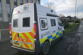 A lorry driver who deliberately parked in front of a police speed camera van could be charged with obstruction and lose his job.
