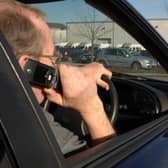 Last year, more than 800 drivers were caught phone driving in South Yorkshire, despite hefty fines and penalty points. Pic posed by model.