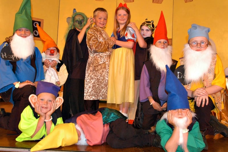 Meet the principal characters from the Snow White production at Havelock Primary School in Sunderland in 2005.