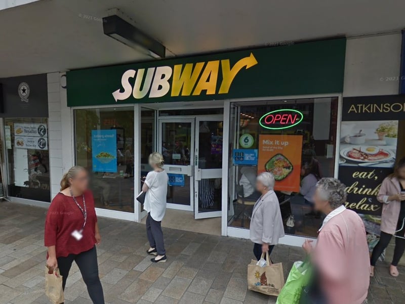 The Subway franchise on The Moor has a food hygiene rating of five