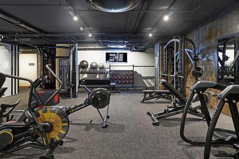 Among the facilities at the accommodation is a fully fitted gym...