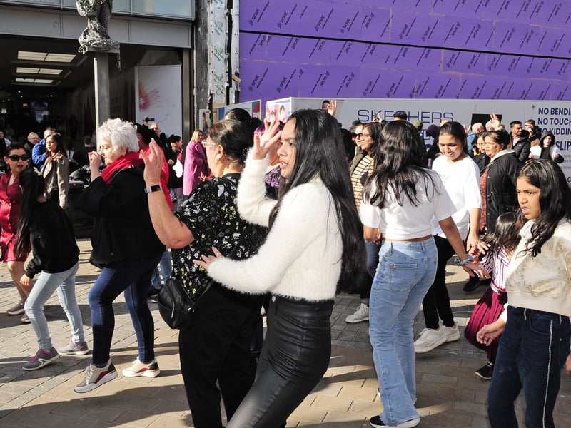 Briggate was transformed into a dance floor as participants grooved to infectious beats, spreading smiles and positivity.