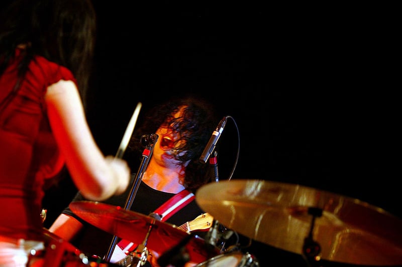 The White Stripes play the first night of their Scottish tour at the SECC on January 24, 2004  