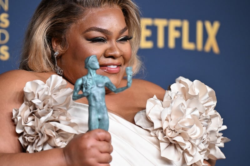 Though the Oscars at times can be uncanny with its winners, “The Holdovers” actress Da’Vine Joy Randolph remains the firm favour this awards season to hear the Best Supporting Actress gong. She’s won three awards this year so far, all for her acclaimed role in the Alexander Payne comedy-drama. (Photo by Robyn BECK / AFP)