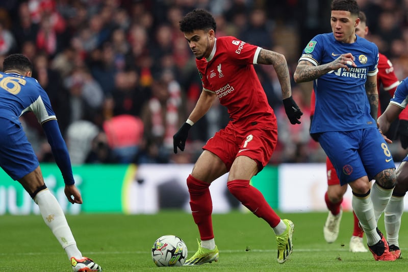Had the better of Malo Gusto in the first half but decision-making was just a split second too slow at times, while he forced a decent stop out of Petrovic. Liverpool's chief attacking threat in the second half, with one slaloming run creating a chance for Gakpo that should have tested the keeper. Continued to be the Reds' most potent forward in extra-time. 