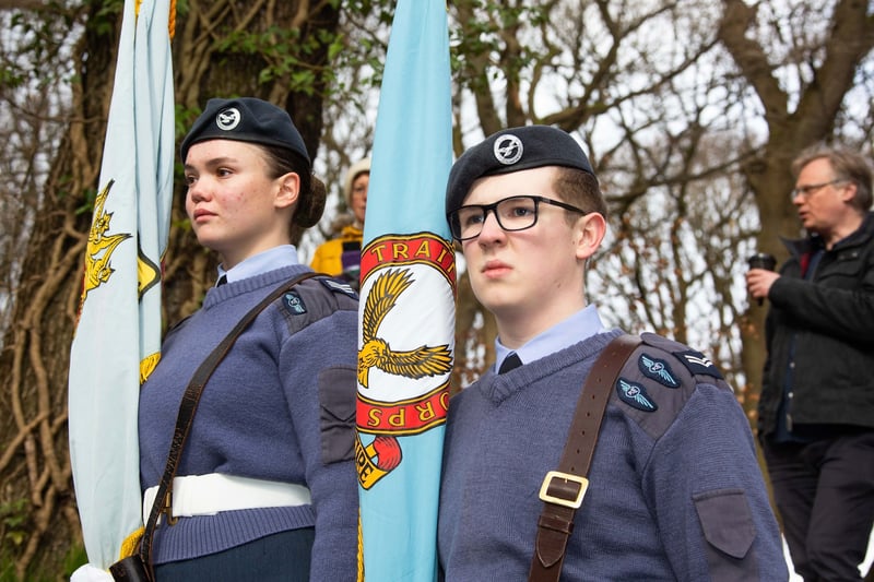 RAF Cadets formed an honour guard.