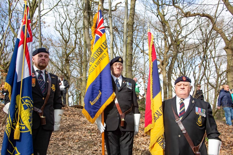 Veterans' groups, including the Royal British Legion, laid wreaths.
