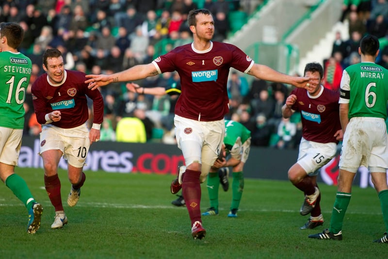 Managed three goals from 24 appearances against Hibs during two spells in Gorgie.