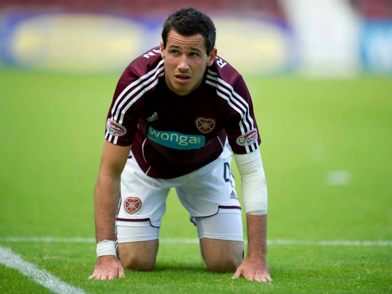 The Australian international left Tynecastle in 2013 and has spent time playing in China, Kuwait and his home country since then.  Now a member of the Livingston that battling for promotion in the Championship.