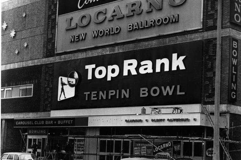 Flashback to 1965 when the Locarno New World Ballroom and the ground floor Top Rank Tenpin Bowl had yet to open