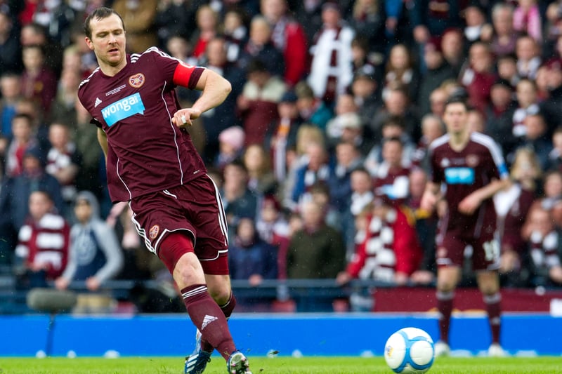The former Scotland defender retired in 2017 and is back at Hearts as academy manager.