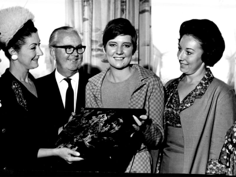 Cilla Black opened the Blackpool South Rotary Club coffee morning at the Kimberley Hotel on 14th september 1966