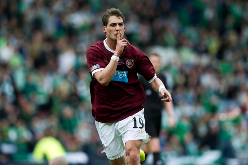 The Czech seemed to live for games against Hibs with five goals in 11 outings. Scored twice in the 5-1 Scottish Cup final triumph in 2012, but it was the first in particular that evoked emotion for some punters.

"It would be the last time my dad saw the Jambos lift the Scottish Cup before his sudden passing a few months later. I remember Skacel hitting his first goal with such force, the Hibs goalie didn't see it until the ball rebounded off the net."