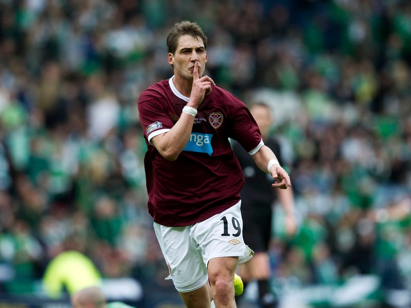 The Czech seemed to live for games against Hibs with five goals in 11 outings. Scored twice in the 5-1 Scottish Cup final triumph in 2012, team sheet has him down as central midfield here in an attack-heavy team.