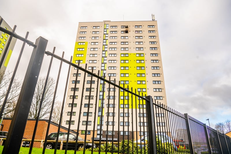 The fire broke out on the fifteenth floor, West Yorkshire Fire and Rescue has confirmed
