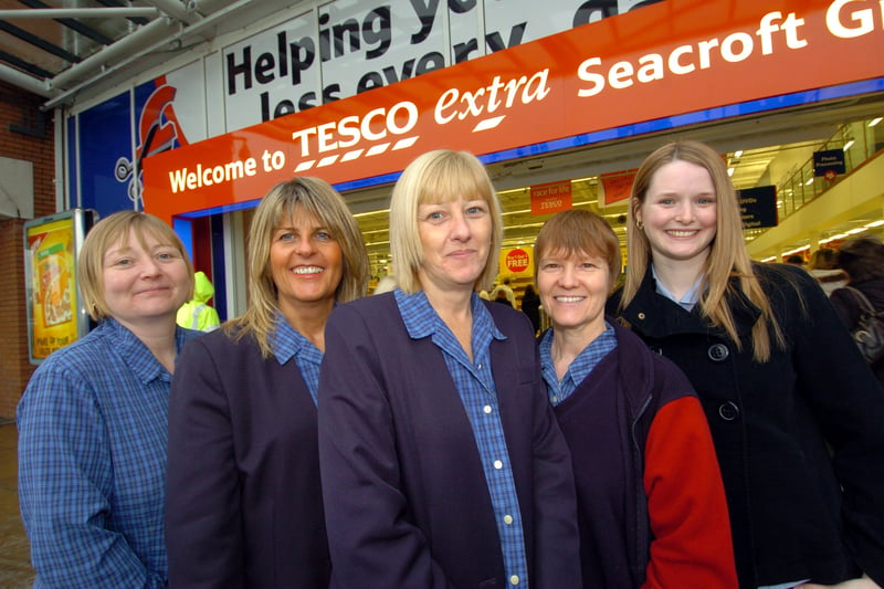Five members of staff from Tesco Extra, Seacroft, who are taking part in the Race for Life in February 2007.
Pictured, from left, are Paula Hubbard, Sandra Marzullo, Joanne Walker, Marion Smith and Rachel Shorthouse.