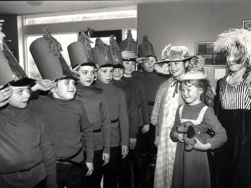 Children from St mary's RC School, Fleetwood in February 1981