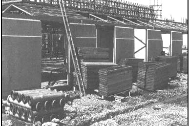 Construction of Larkholme High School in 1973 