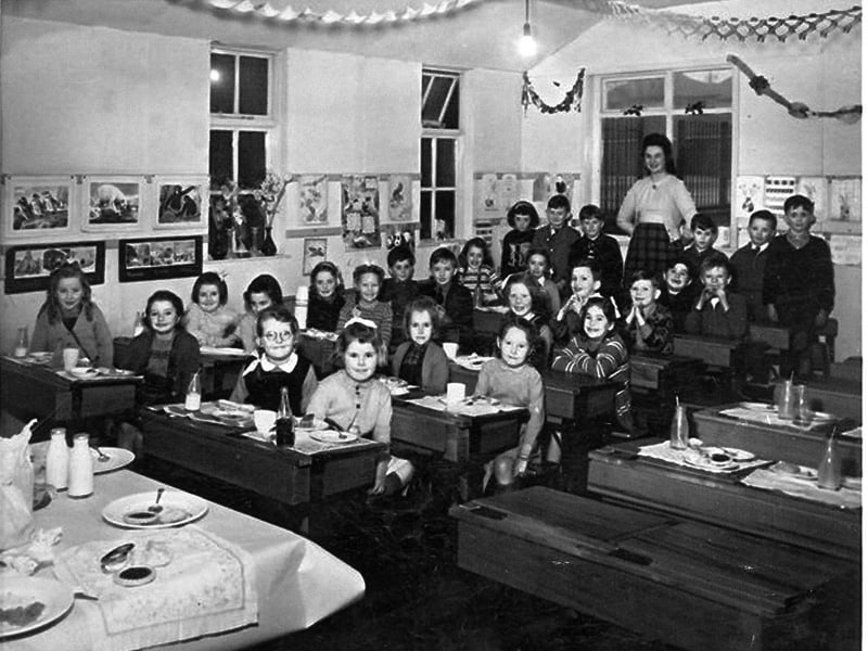 Christmas party at St John Vianney RC School in 1952