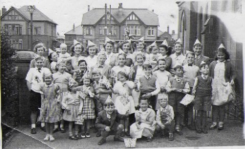 Thames Road School party for the Coronation of Queen Elizabeth II in 1953