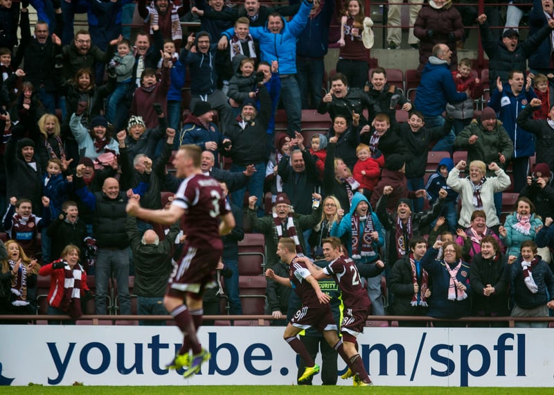 Hibs fans arrived at Tynecastle in jubilant mood with the chance to relegate their neighbours, but the young Hearts side rallied to claim a memorable win.

Not bad for a group of "academy boys."
